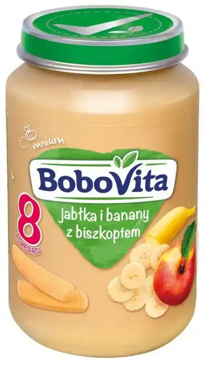 BoboVita deserek Jabłka i banany z biszkoptem 190g