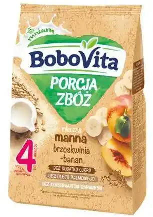 BoboVita Kaszka mleczna manna brzoskwinia-banan 210g