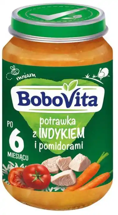 BoboVita Obiadek potrawka z indykiem i pomidorami 190g