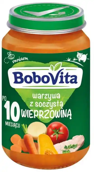 BoboVita Wieprzowina z warzywami 190g