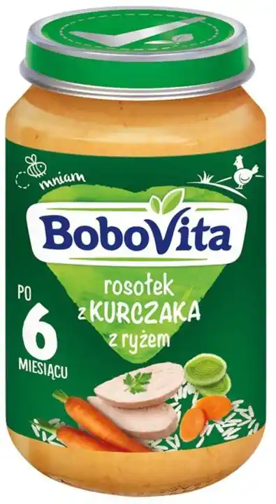 BoboVita Zupka rosołek z kurczaka z ryżem 190g