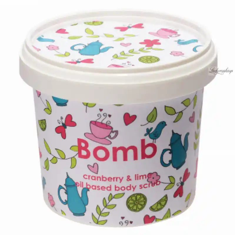 Bomb Cosmetics naturalny peeling pod prysznic Żurawina z Limetką 400g