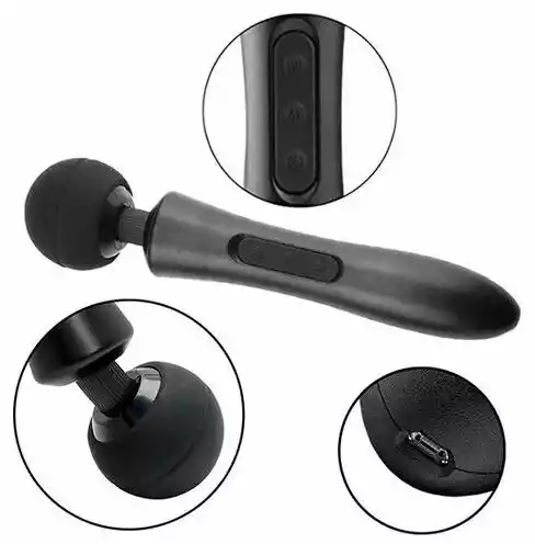 Boss Series Massager Ultra Powerful - Wibrator wand, czarny