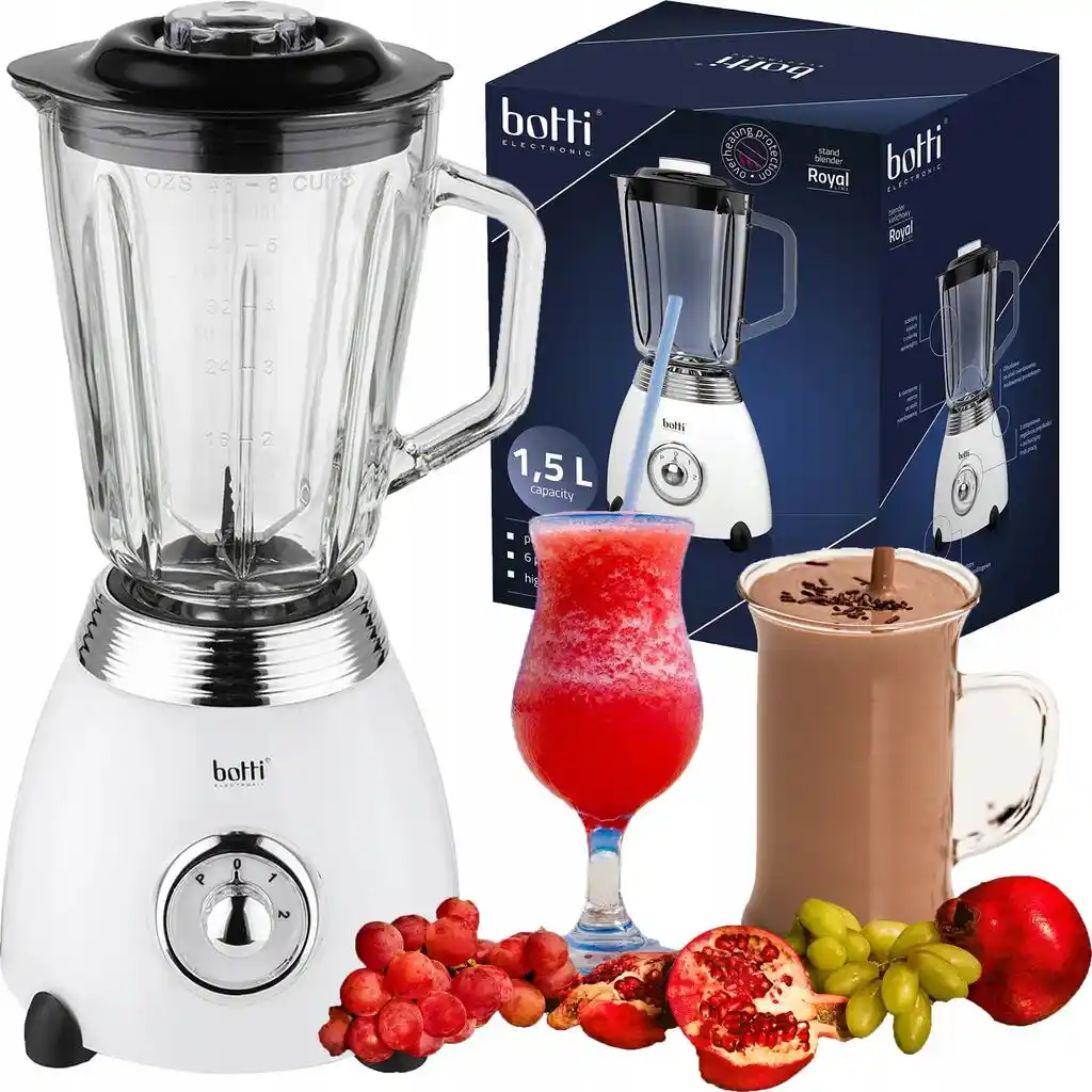 Botti Blender Kielichowy Stojący Mocny Mikser Kruszy Lód