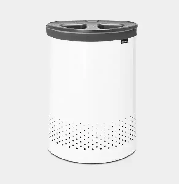 Brabantia Kosz na bieliznę 55L SELECTOR White / Dark Grey Plastic Lid