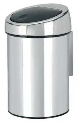 Brabantia Kosz naścienny TOUCH BIN 3L Brilliant Steel 363962