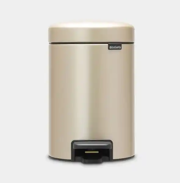 Brabantia Kosz Pedałowy NEWICON 3L Metallic Gold 304408