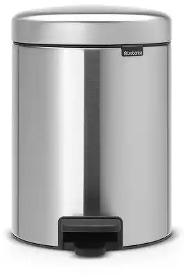 Brabantia Kosz Pedałowy NEWICON 5L Matt Steel 112164