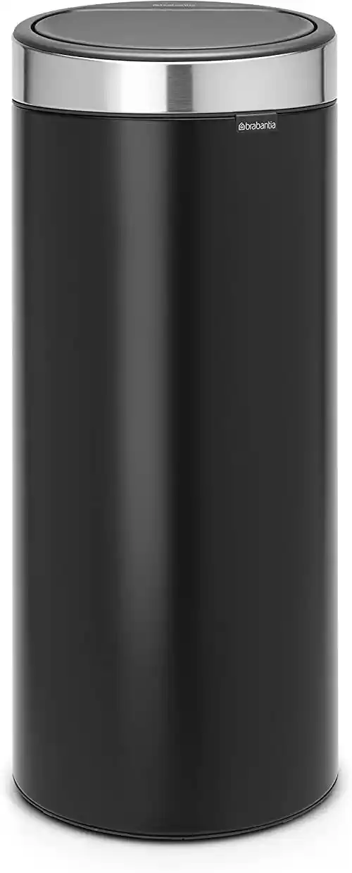 Brabantia Kosz Touch Bin New, 30L Czarny Matowy 115363