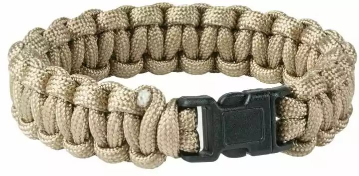 Bransoletka Helikon Survival Paracord coyote