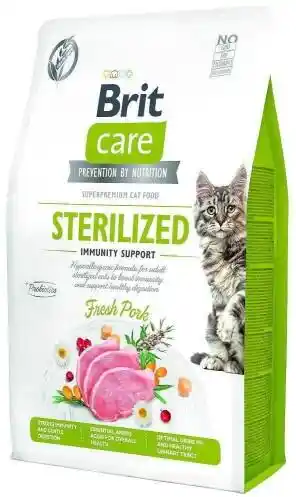 Brit - CARE Cat Sterilized Karma sucha wieprzowina dla kota 7kg