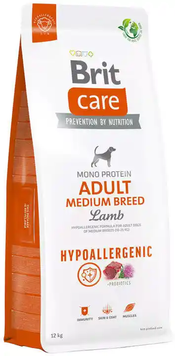 Brit CARE Dog Hypoallergenic Adult Medium Breed Lamb 3kg