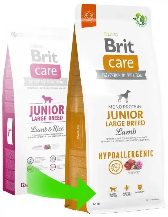 Brit CARE Dog Hypoallergenic Junior Large Breed Lamb 3kg