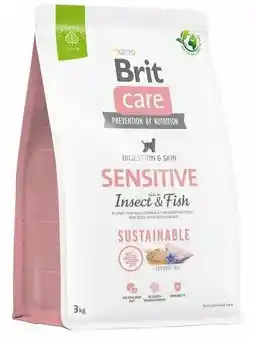 Brit Care Dog Sustainable Sensitive, ryba i insekty - 3 kg