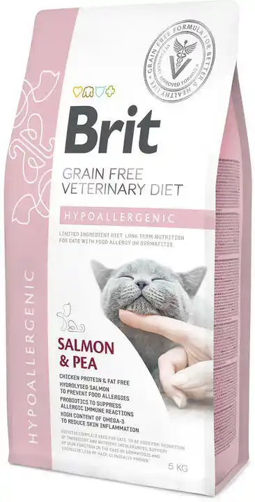 Brit gf veterinary diets cat Hypoallergenic 2kg karma sucha