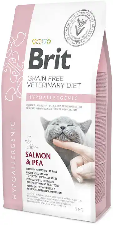 Brit gf veterinary diets cat Hypoallergenic 5kg karma sucha