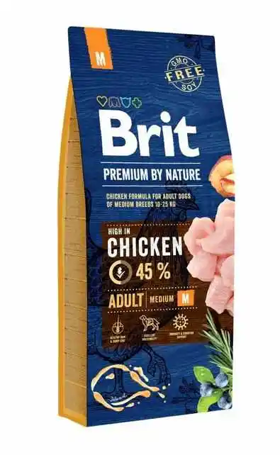 Brit Premium By Nature Adult M 8kg