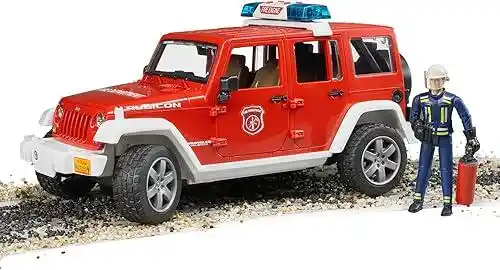 Bruder 02528 Jeep Wrangler straż pożarna z figurką