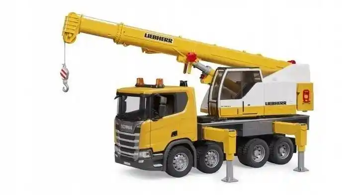 Bruder 03571 Scania 560R Liebherr z dźwigiem i modułem dźwiękowym