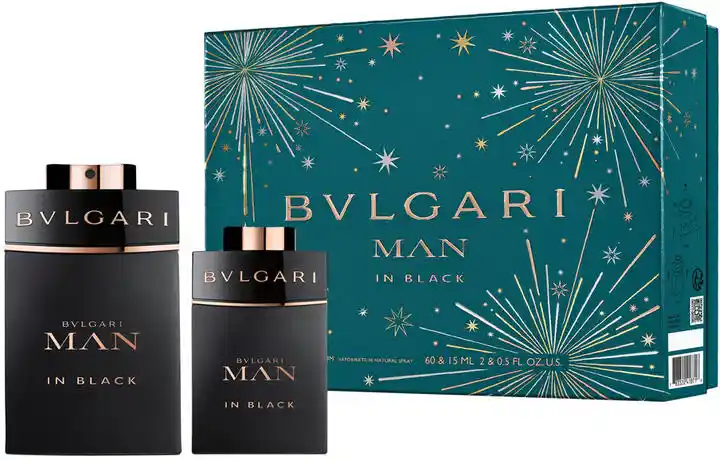 Bvlgari Man in Black Zestaw: Woda perfumowana 60ml + Woda perfumowana 15ml