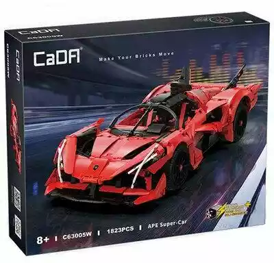 CADA Klocki Make Your Bricks Move Auto sportowe APE Supercar C63005W