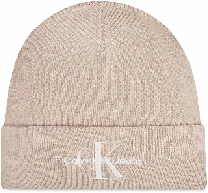 Calvin Klein Czapka Mono Logo Embro K60K612668 Beżowy