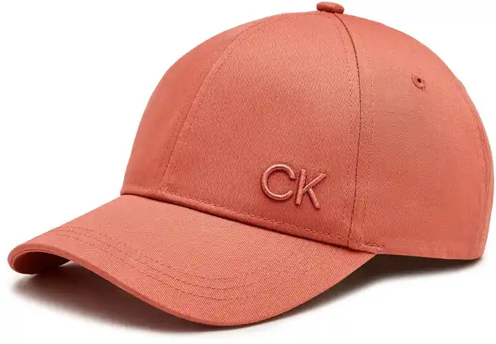 Calvin Klein czapka z daszkiem bawełniana kolor różowy K60K612000