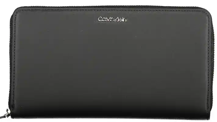 Calvin Klein Duży Portfel Damski Ck Must Xl Zip Around Wallet K60K611936 Czarny