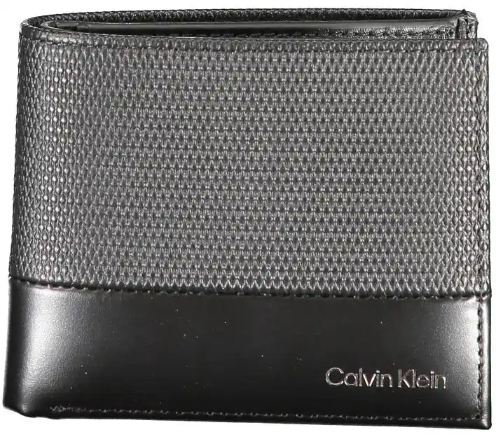 Calvin Klein Duży Portfel Męski Ck Remote Bifold 5Cc W/Coin K50K512423 Czarny