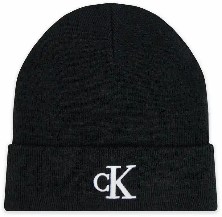 Calvin Klein Jeans Czapka Monogram Embro Beanie K50K512145 Czarny