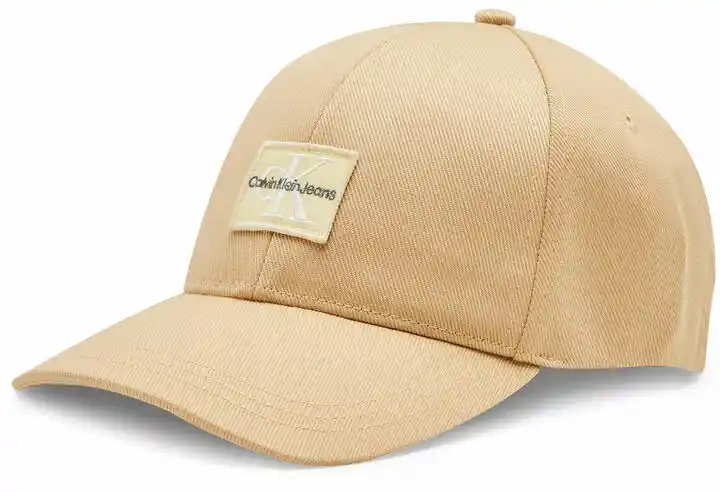 Calvin Klein Jeans Czapka z daszkiem Mono Logo Patch Cap K60K612381 Beżowy