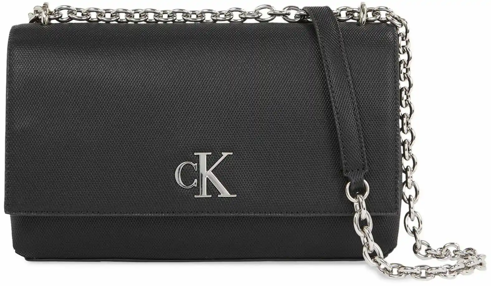 Calvin Klein Jeans Torebka Minimal Monogram Ew Flap Ch25 T K60K611951 Czarny