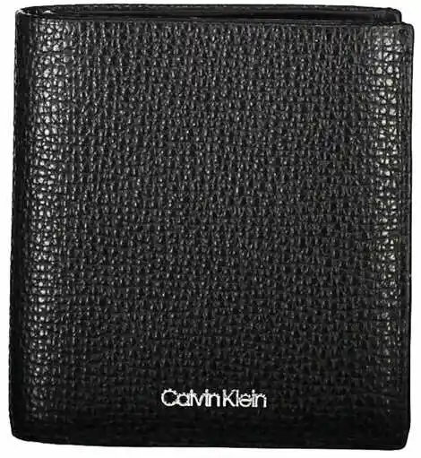 Calvin Klein Mały Portfel Męski Minimalism Trifold 6Cc W/Coin K50K509624 Czarny