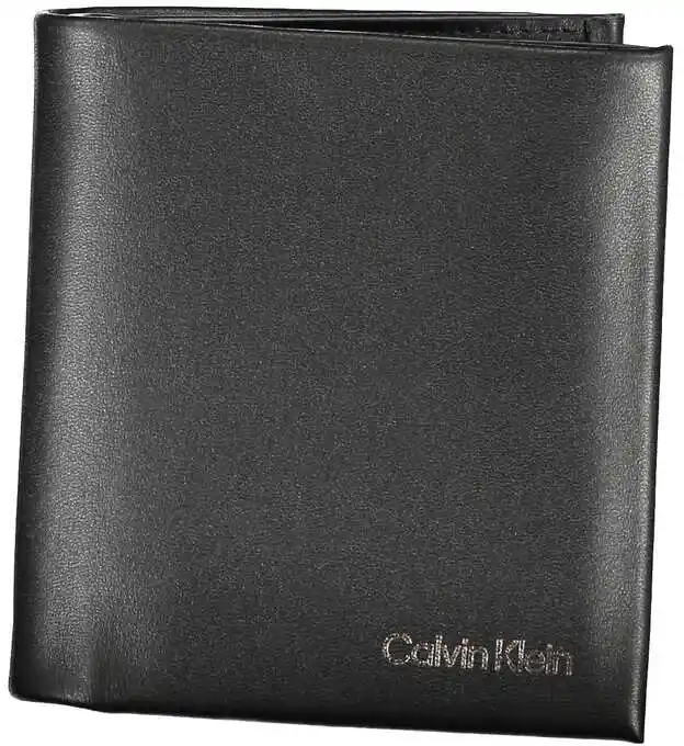 Calvin Klein Portfel męski Ck Concise Trifold 6Cc W/Coin K50K510593 Czarny