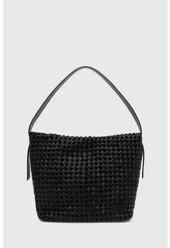 Calvin Klein Torebka CK Braided Medium Shopper K60K612131 Czarny