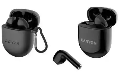 Canyon TWS-6 Douszne Bluetooth 5.3 Czarny Słuchawki bezprzewodowe