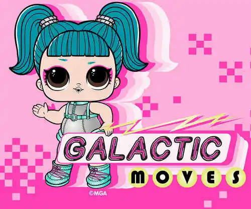 Carbotex Magiczny ręcznik dziecięcy L.O.L. Galactic Moves 30x30cm