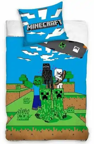 Carbotex Pościel dziecięca Minecraft Mob Monsters 140x200cm 70x90cm