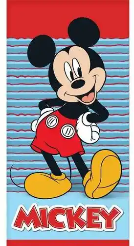 Carbotex Ręcznik kąpielowy dla dzieci Mickey Mouse Zawsze z uśmiechem 70x140cm