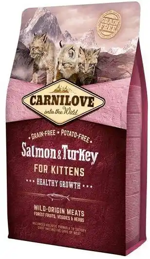 Carnilove For Kittens Salmon & Turkey 2 kg - sucha karma dla kociąt indyk i łosoś