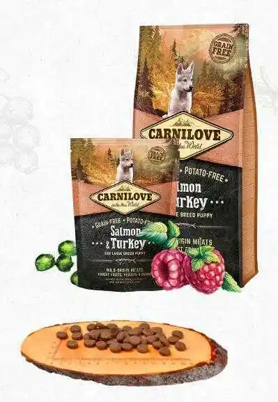 Carnilove Large Puppy Salmon and Turkey, łosoś i indyk - 12 kg