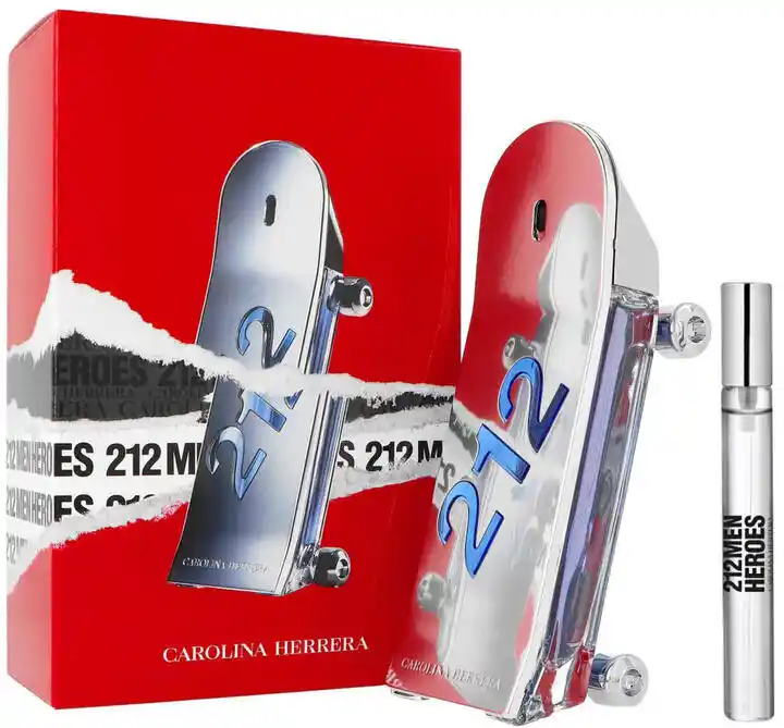 Carolina Herrera 212 Men Heroes Zestaw: 90ml woda toaletowa+10ml woda toaletowa