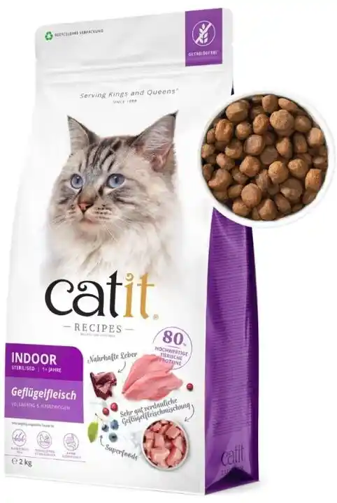 Catit Recipes Adult Indoor Sterilised - 2 kg karma sucha