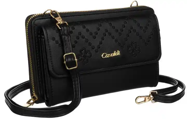 Cavaldi Portfel listonoszka 2w1 PU M-13-2268 Black czarny