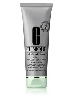 CLINIQUE All About Clean Charcoal Mask + Scrub Anti Pollution Maseczka do twarzy 100 ml