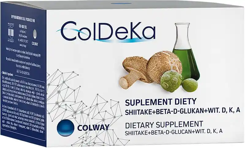 Colway ColDeKa Suplement diety Shitake BetaDGlutan Wit D K A 60 kaps