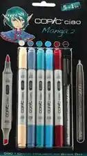 COPIC Ciao Markery Zestaw 5+1 Manga 2