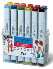 COPIC Classic Kolory Lata Markery zestaw 12szt