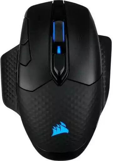 Corsair DARK CORE RGB PRO, Wireless FPS/MOBA Gaming Mouse with SLIPSTREAM Technology, Black, Backlit RGB LED, 18000 DPI, Optical