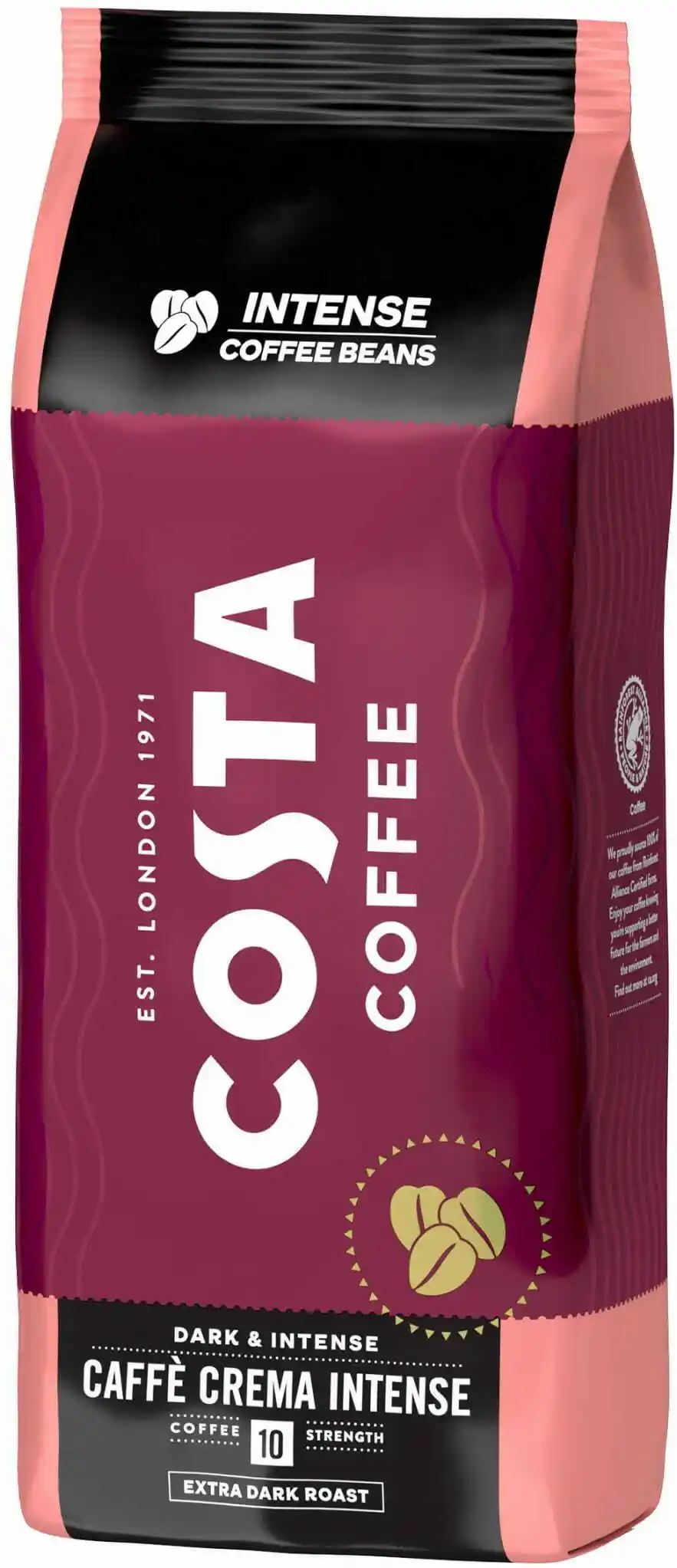 Costa Coffee Caffe Crema INTENSE kawa ziarnista 1kg